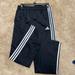 Adidas Bottoms | Boys Black Adidas Pants/Joggers | Size Xl (18-20) | Color: Black/White | Size: Xlb