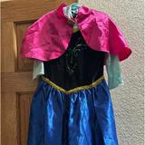 Disney Costumes | Disney Anna From Frozen Dress Up Costume | Color: Blue/Pink | Size: 4-6x
