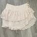 Free People Skirts | Free People White/Cream Bohemian Flowy Skirt Size Medium | Color: Cream/White | Size: M