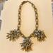 J. Crew Jewelry | Jcrew Women’s Gold And Crystal Statement Necklace | Color: Gold/Silver | Size: Os