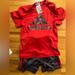 Adidas Matching Sets | Adidas Boys Matching Shirt And Shorts Set. Size 3t. Good Condition. | Color: Gray/Red | Size: 3tb