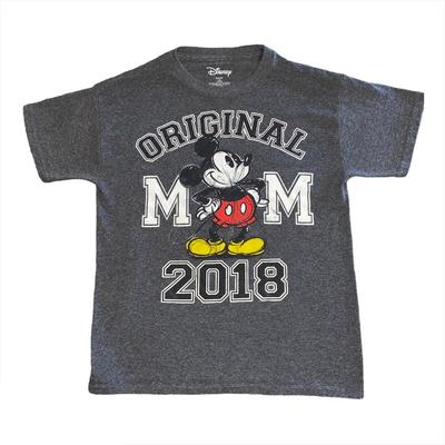 Disney Shirts & Tops | Disney Kids Mm Mickey Mouse 2018 T-Shirt Shirt Size Kids Lg | Color: Black/Gray | Size: Large (10/12)