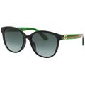 Gucci Accessories | Gucci Classic Women's 55mm Black & Green Sunglasses | Color: Black/Green | Size: 55-18-145mm