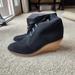 J. Crew Shoes | J. Crew Suede Macalister Wedge Boot In Size 10 | Color: Black/Tan | Size: 10