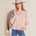 Anthropologie Tops | Anthropologie Maeve Split Neck Pull Over M | Color: Pink | Size: M