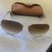 Ray-Ban Accessories | Brand New Aviator Gradient Rayban Sunglasses | Color: Brown/Gold | Size: Os