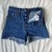 Levi's Shorts | Levis Original Denim Shorts Button Down | Color: Blue | Size: 25