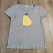 J. Crew Tops | J Crew Shirt Womens Small Gray Casual Golden Pear Top Round Neck Classiccore Mom | Color: Gray | Size: S