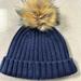 J. Crew Accessories | J. Crew Ribbed Pom-Pom Beanie Navy Blue New With Tags Nwt | Color: Blue | Size: Os