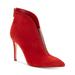 Jessica Simpson Shoes | Jessica Simpson Womens Red Piercie Pointed Toe Zip-Up Leather Booties 7.5 M | Color: Red | Size: 7.5