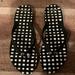 Coach Shoes | Coach Flip Flip Sandals Black White Bow Size 11 | Color: Black/White | Size: 11