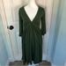 J. Crew Dresses | J Crew Green V Neck Midi Dress | Color: Green | Size: M