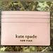 Kate Spade Accessories | Kate Spade Brand New Light Pink Slim Card Holder | Color: Pink | Size: Os