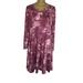 Lularoe Dresses | Lularoe Emily Tie Dye Women’s Long Sleeves Dress Size M | Color: Purple | Size: M