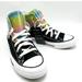 Converse Shoes | Big Girls Chuck Taylor All Star Glitter Drip High Top Casual | Color: Black/Pink | Size: 7bb