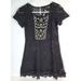 Free People Swim | Free People Black Lace Crochet Cover Up Dress Xs | Color: Black | Size: Xs
