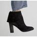 Free People Shoes | Free People Mila Heel Boot Black Suede Fold Over Made In Italy Boho Size 38 | Color: Black | Size: 8