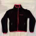 Columbia Jackets & Coats | Kids Black Columbia Fleece Jacket With Pink Trim | Color: Black | Size: 6xg