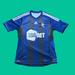 Adidas Shirts | Adidas Bolton Wanderers Fc Away 2012-13 Soccer Jersey Mens M Blue/Black Striped | Color: Black/Blue | Size: M