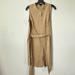 J. Crew Dresses | J.Crew Collection Kahiki Button Front Shrit Dress Sz S | Color: Tan | Size: S