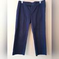 Lilly Pulitzer Pants & Jumpsuits | Lilly Pulitzer Palm Beach Fit Cropped Ankle Capri Pants Navy Blue Sz 8 | Color: Blue | Size: 8