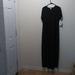 Lularoe Dresses | Lularoe Maria Dress - Solid Black | Color: Black | Size: L