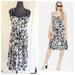 Kate Spade Dresses | Kate Spade New York Leafy Floral Tiered Dress Sz 2 | Color: Black/White | Size: 2