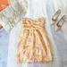 Anthropologie Dresses | Anthropologie Shoshanna Origami Zoe Garden Print Chiffon Dress | Color: Orange/Pink | Size: 2
