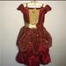 Disney Costumes | Disney Beauty And The Beast Belle Burgundy Gold Dress Costume Youth Size 10 | Color: Gold/Red | Size: Osg