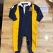 Ralph Lauren One Pieces | Euc Ralph Lauren 9 Months Boys Color-Blocked Mesh Polo Coverall One Piece | Color: Blue/Yellow | Size: 9mb