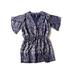 Free People Dresses | Free People Love Your Chaos In Plum Combo Silver Metallic Geo Print Dress Xs | Color: Blue/Silver | Size: Xs