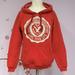 American Eagle Outfitters Tops | American Eagle Outfitters Women's White Silver Nyc Hoodie Red Sweatshirt Size Xs | Color: Red/White | Size: Xs