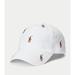 Polo By Ralph Lauren Accessories | Brand New Polo Ralph Lauren Allover Pony Chino Hat One Size White Nwt | Color: White | Size: Os