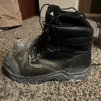 Carhartt Shoes | Carhartt Rugged Flex Composite Toe Waterproof Work Boots | Color: Black | Size: 8