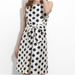 Kate Spade Dresses | Kate Spade New York "Jillian" Navy White Polka Dot Flare Silk Dress Size 6 | Color: White | Size: 6