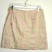 Lilly Pulitzer Skirts | Lilly Pulitzer (Size 6) Khaki & Pink Embroidered Seashell Novelty Print Skirt | Color: Pink/Tan | Size: 6