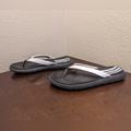 Adidas Shoes | Adidas Womens Comfort Flip Flop Eg2065 Flat Black White Slide Sandals Size Us 9 | Color: Black/White | Size: 9