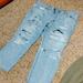 American Eagle Outfitters Jeans | American Eagle Boyfriend Destroyed Jeans 18s | Color: Blue | Size: 18