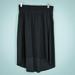 Athleta Skirts | Athleta Size Small S Black Cosmic Pull On Stretch Elastic Waist High Low Skirt | Color: Black | Size: S