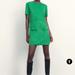 Zara Dresses | Brand New Zara Green Faux Suede Dress! Size M | Color: Green | Size: M