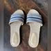 J. Crew Shoes | J.Crew Sandal Blue/White Stripes | Color: Blue/White | Size: 9
