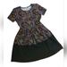 Lularoe Dresses | Lularoe Amelia Size Large | Color: Black | Size: L