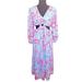Jessica Simpson Dresses | Jessica Simpson Blue & Pink Tropical Floral Cutout Waist Maxi Dress | Color: Blue/Pink | Size: S