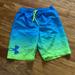 Under Armour Swim | Boys Under Armour Swim Trunks With Adjustable Drawstring | Color: Blue/Yellow | Size: Lb