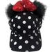 Disney Accessories | Disney Parks Minnie Mouse Bow Polka Dot Adult Hat | Color: Black/Silver | Size: Os