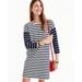 J. Crew Dresses | J. Crew Navy Blue Striped Women's Ponte Knit Dress Size Xl | Color: Blue/White | Size: Xl