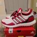 Adidas Shoes | Adidas Ultraboost 1.0 Low Ncaa Nebraska Unisex Shoes Size M7 W8 | Color: Red/White | Size: 8