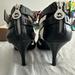 Michael Kors Shoes | Black Kitten Heels Michael Kors With Silver Logo Zipper Size 9 | Color: Black | Size: 9