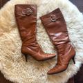Coach Shoes | Coach Justine Knee High Side Zip Boot | Color: Brown/Tan | Size: 8.5