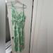 Zara Dresses | Green Floral Zara Slip Dress | Color: Green | Size: L